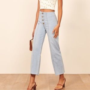 Reformation Jeans - size 25 - Leon stretch flood